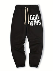 Men's Ok Graphic Print Sweatpant Casual Loose Jogger Pants
