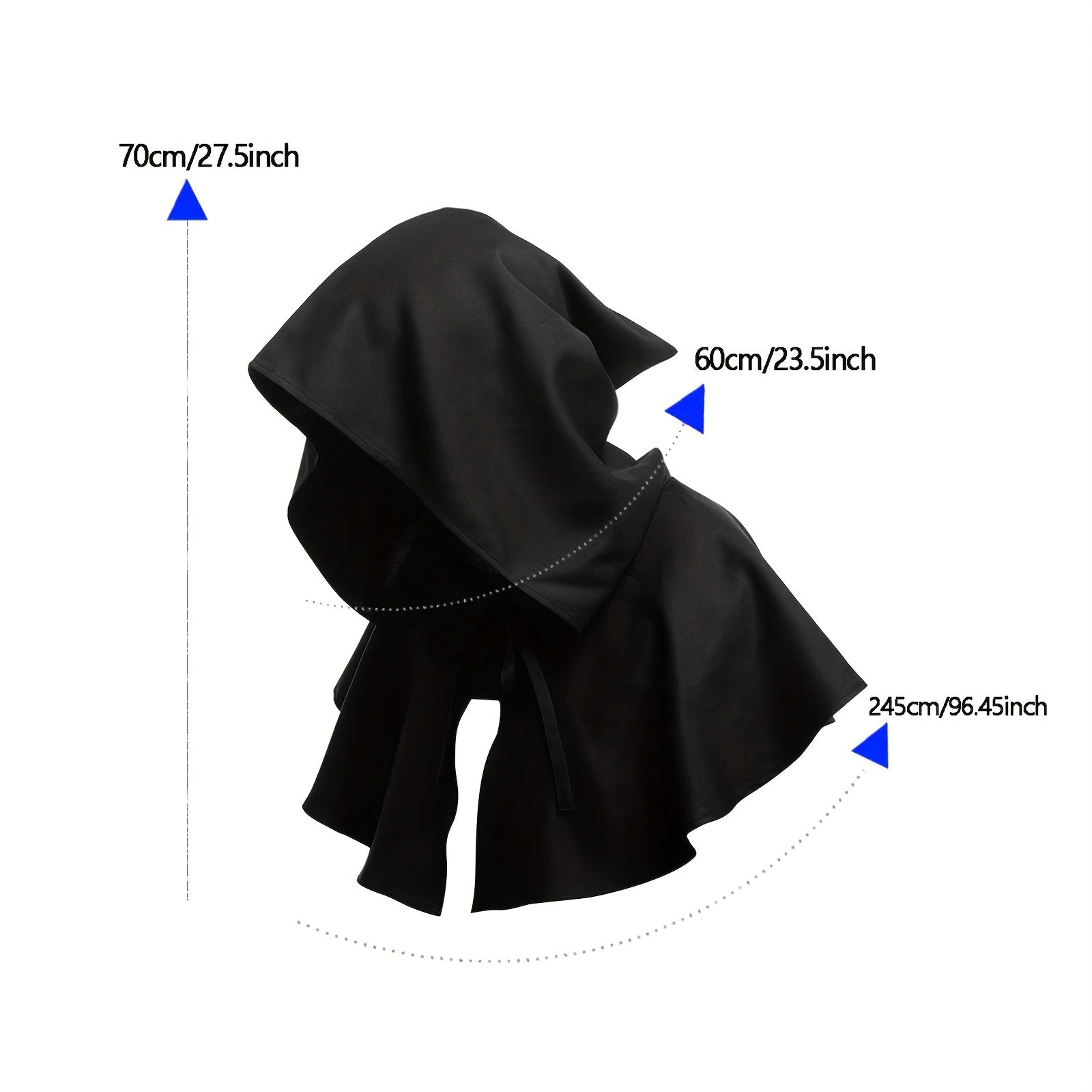 Halloween Cloak Witch Cosplay Costume Masquerade Accessory