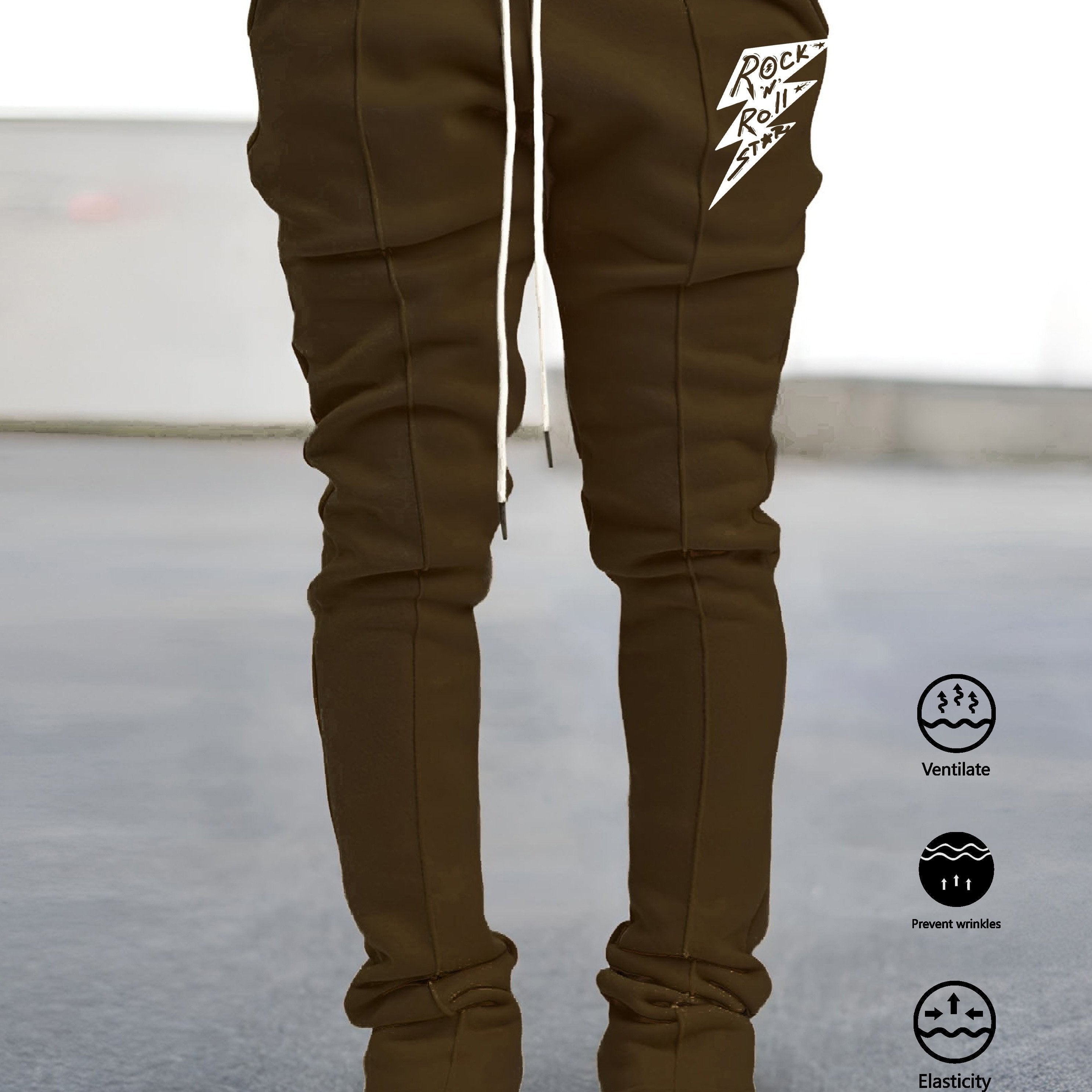 Men's Bell Bottomed Pants Casual Stretch Hip Hop Joggers