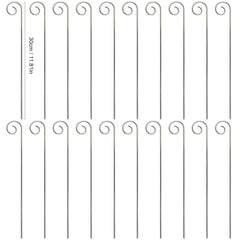 20pcs Stainless Steel Stake Hooks for Plant Labels - Weather Resistant