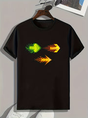 Arrows Pattern Print Men's Sports T-shirt