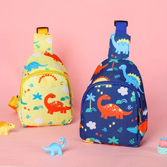 Cartoon Dinosaur Chest Bag Coin Purse Messenger Bag for Kids