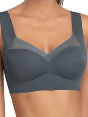 2pcs Wireless Mesh Bras Full Coverage Lingerie & Underwear