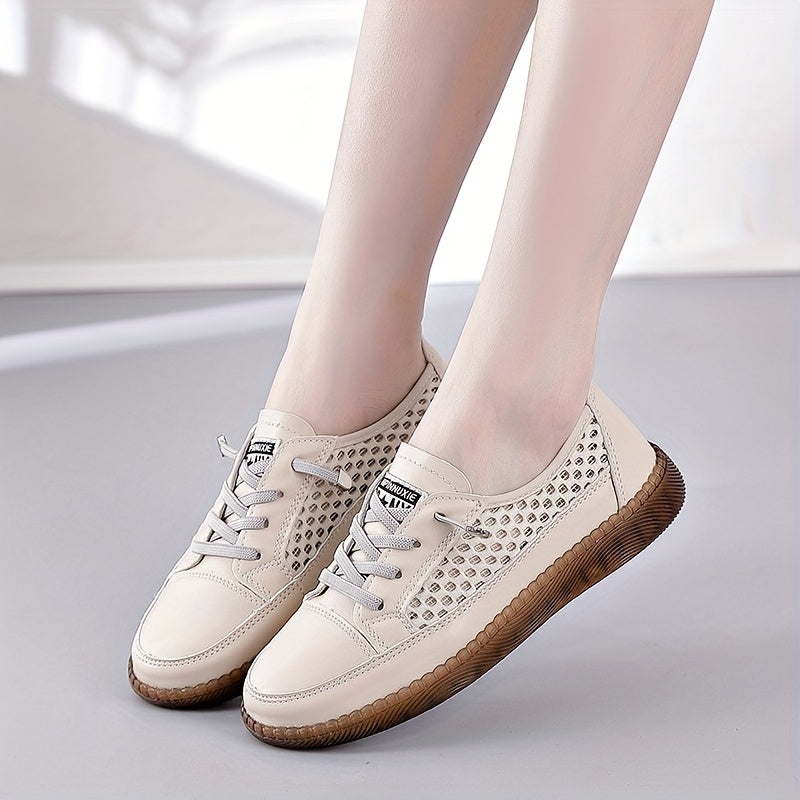 Women's Hollow Out Lace Up Mesh Shoes