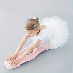 2pcs Girls Pink Ballet Dance Socks Anti-slip Legging Tight Pantyhose