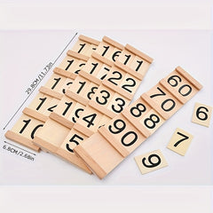 Numbers 1-99 Wooden Card Puzzle Toys