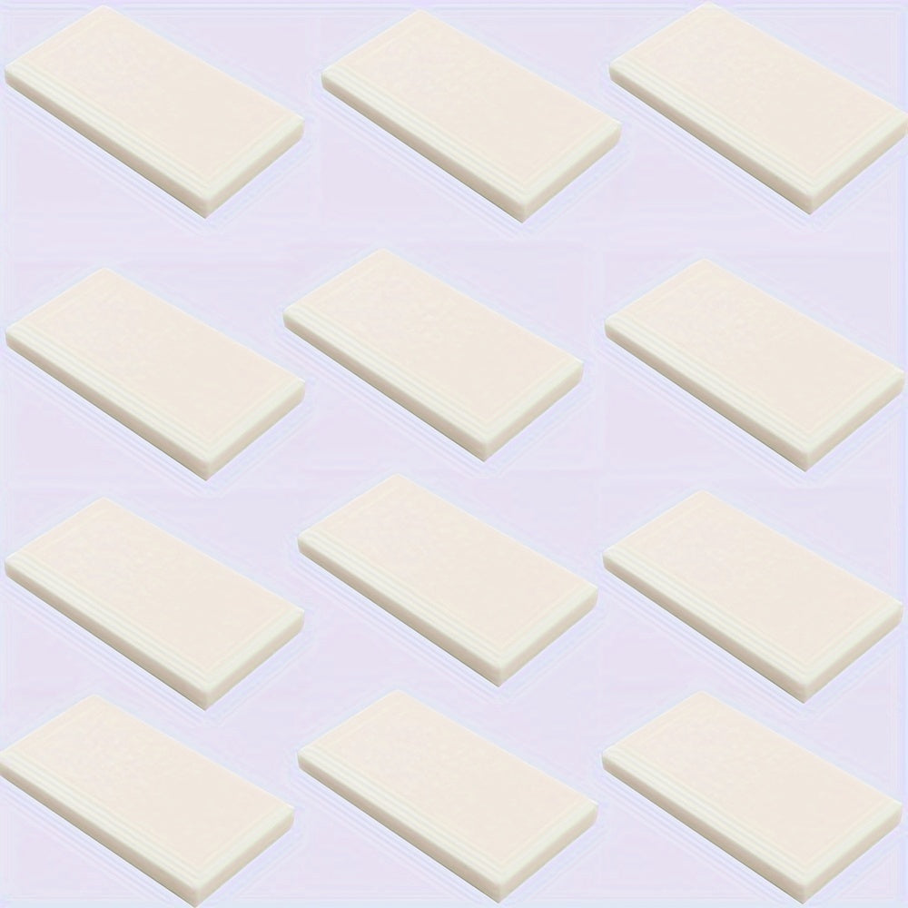 12pcs Building Block Set 2x4 Low Wall Flat Bricks Mixed Colors ABS Construction