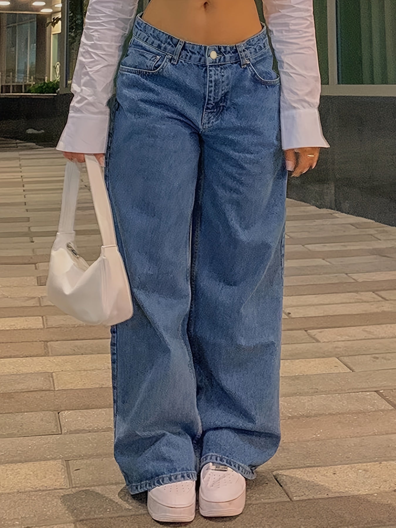 Y2K High Waist Baggy Denim Pants