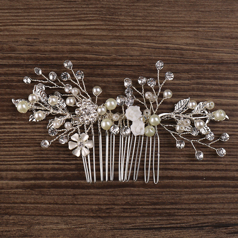 Golden Leaf Hair Comb Wedding Hair Jewelry Bridal Accessories