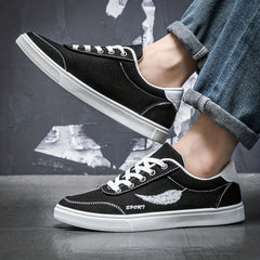 Men's Leaf Pattern Lace up Sneakers Breathable Skate Shoes