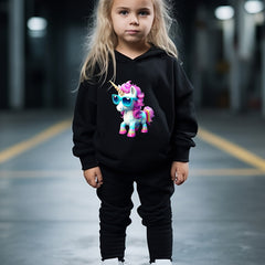 OERYUI Kids 2pcs Unicorn Print Activewear Set