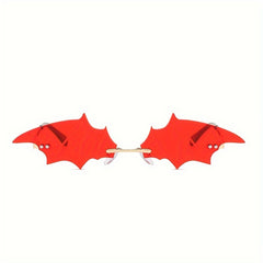 Bat Wings Lens Metal Frame Sunglasses for Christmas Halloween Party