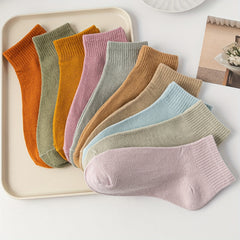 10 Pairs Comfy Breathable Short Sports Socks Women Stockings