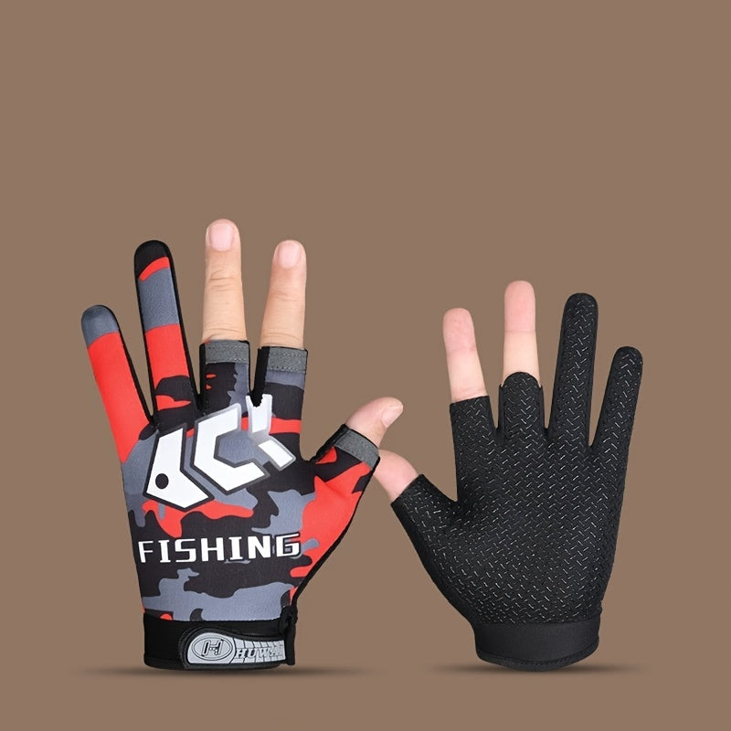 Waterproof Anti Slip Half Finger Gloves for Cycling Driving Fishing