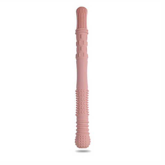 Silicone Teething Toy for Babies Kids Hollow Teether Tube Chew Straw Sensory