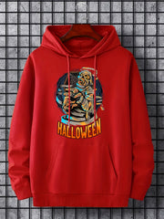 Men's Mummy Skeleton Graphic Hoodie Halloween Style