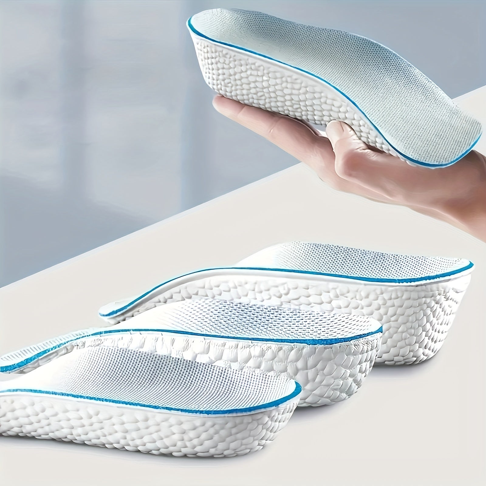 Height Increase Insoles Men Women Shoes Flat Feet Orthopedic Insole