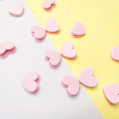 5pcs Pink Heart Clips & Mini Decorative Photo Clips
