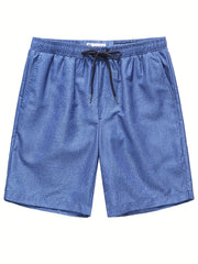 Solid Swim Shorts Casual Summer Pool Beach Shorts Swim Trunks Men
