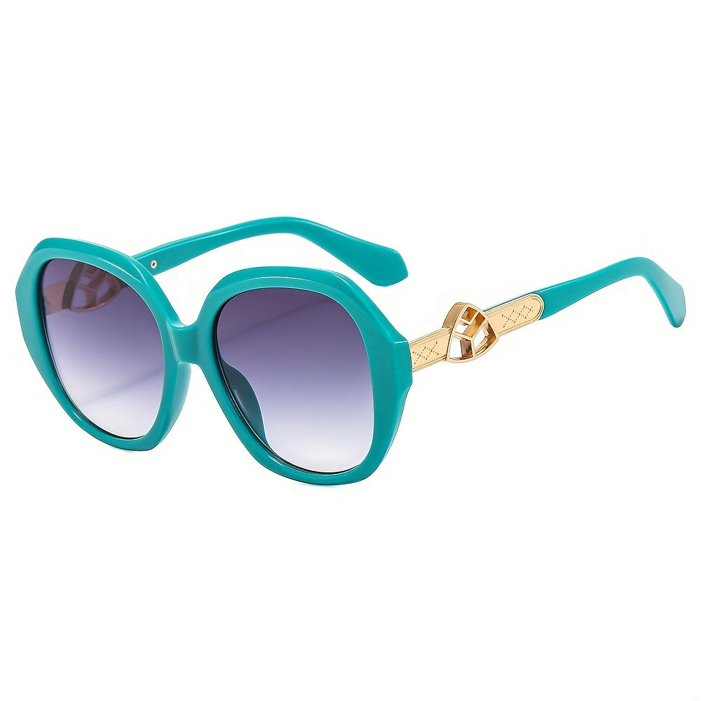 Men's Retro Large Round Frame Street Style Sunglasses