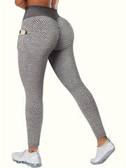 Pilates Yoga Leggings High Elastic Hip Lifting Fitness Running Sports Pants