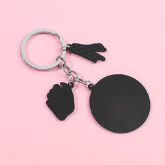 Boys Round Pendant Keychain Gift