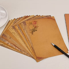 60pcs Antique Envelopes & Stationary Paper Set with Sealing Stickers
