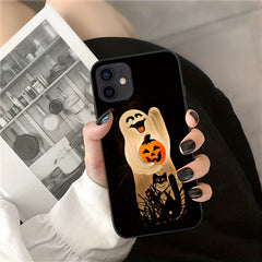 Scary Pumpkin Cat iPhone Case for Halloween