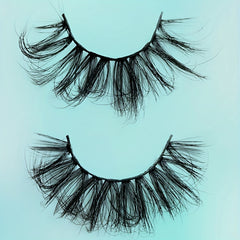 25mm 6D Faux Mink Eyelashes Soft Fluffy Wispy Natural False Lashes