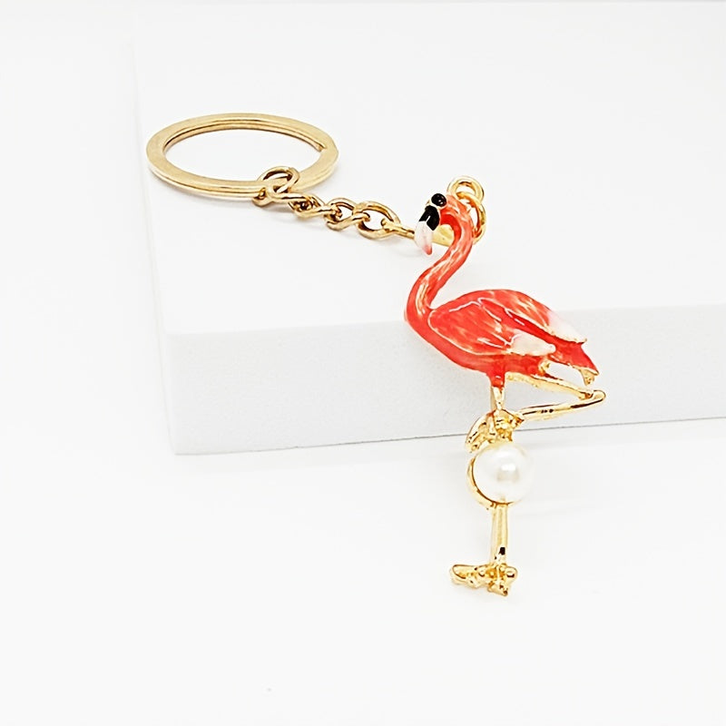 Flamingo Keychain Keyring Bag Car Key Pendant Gift