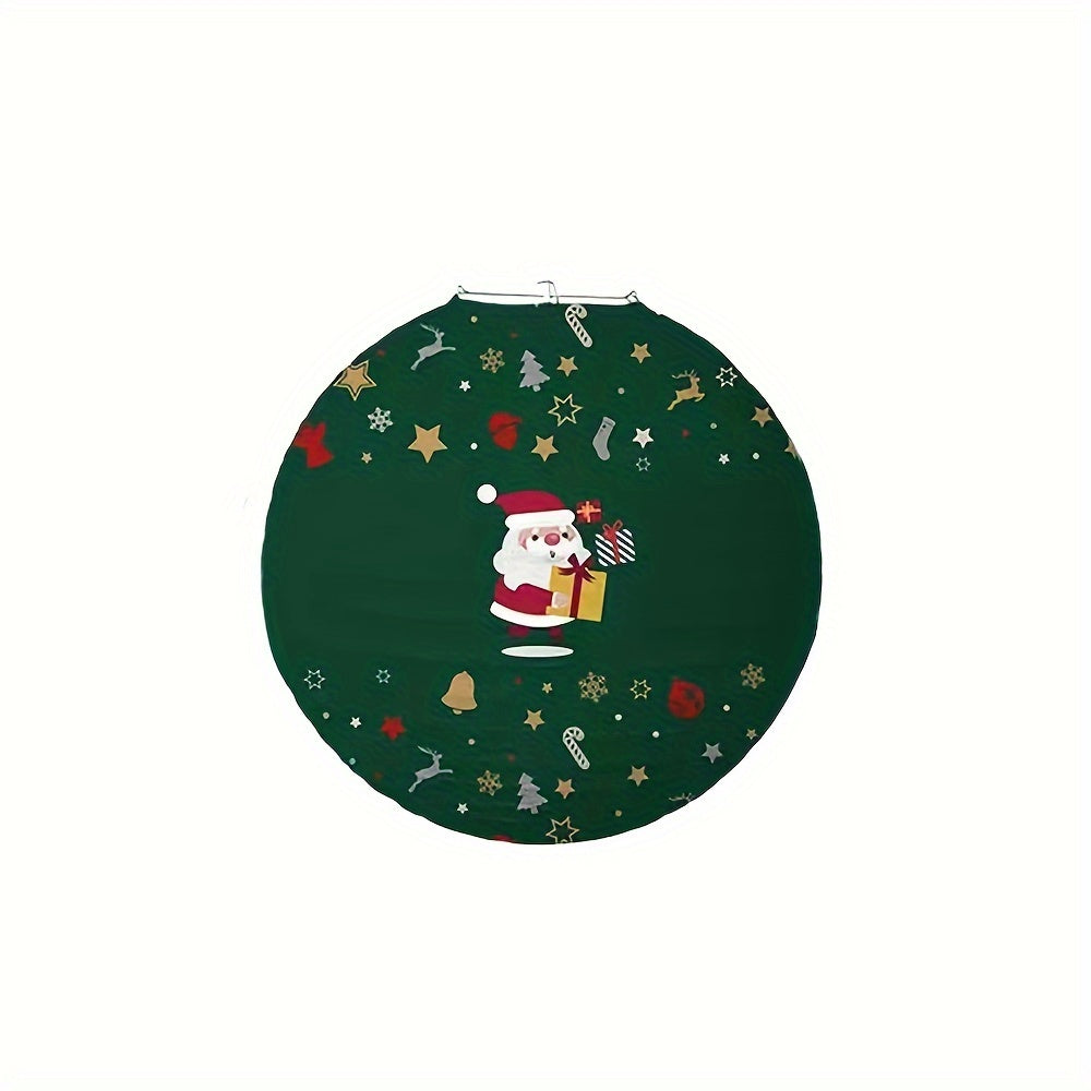 1pc Christmas Paper Lantern DIY Party Decoration Supplies Portable Lantern