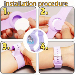 Concealed Silicone Airtag Wristbands - Anti Loss Protection Bands