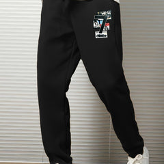 Men's Loose Sweatpants With 7 Print