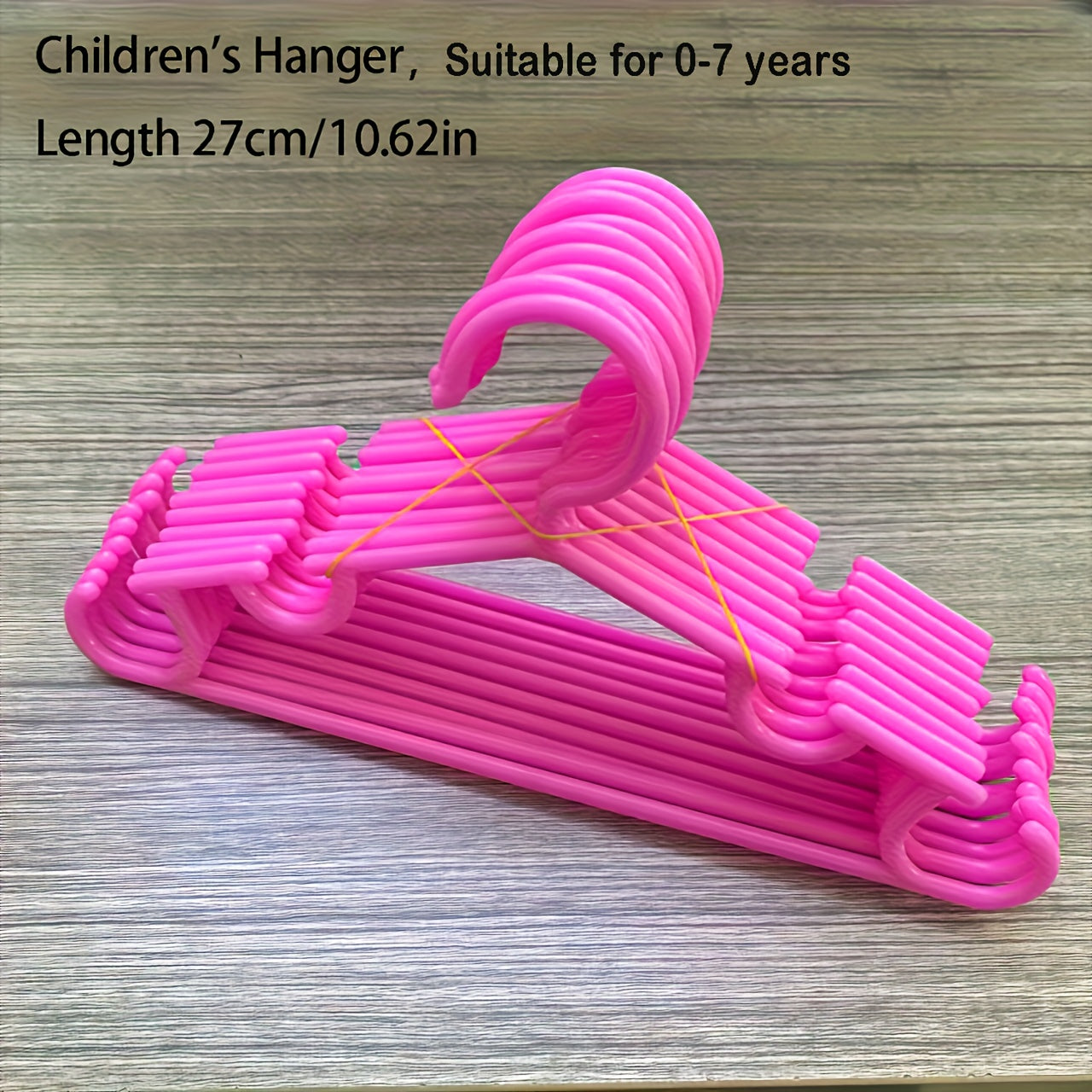 Set of 10 Kids Clothes Hangers - Prevent Slipping - Lightweight