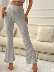 2pcs Solid Pajamas Set Comfort Cami Top & Elastic Pants Women's Loungewear