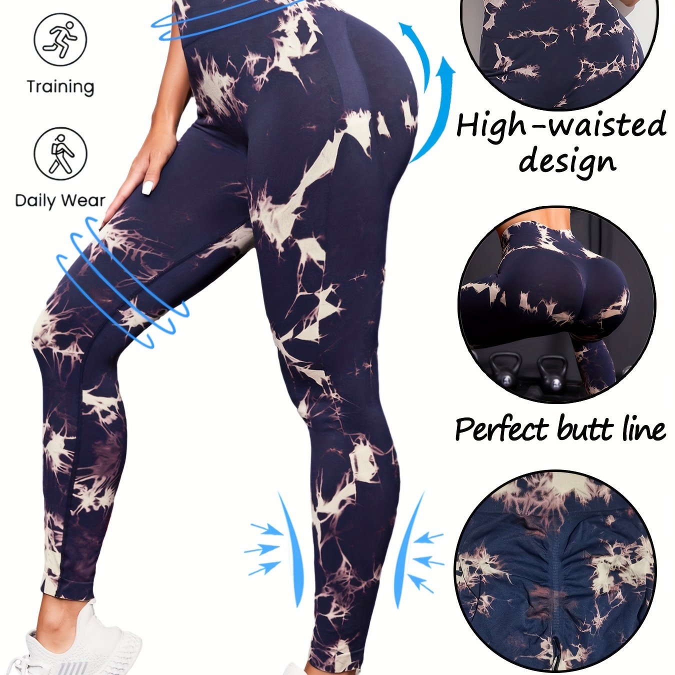 Tie Dye Yoga Pants High Stretch Leggings