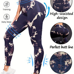 Tie Dye Yoga Pants High Stretch Leggings