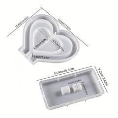 Heart Display Resin Mold for Home Decor & Jewelry Making