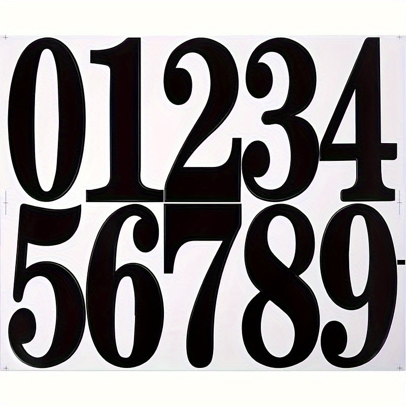 4 Sheets Large Waterproof Number Sticker Marker Label Classification