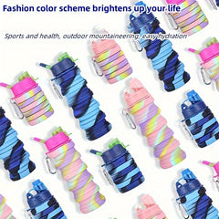 Large Capacity Reusable Silicone Water Cup for Outdoor Sports