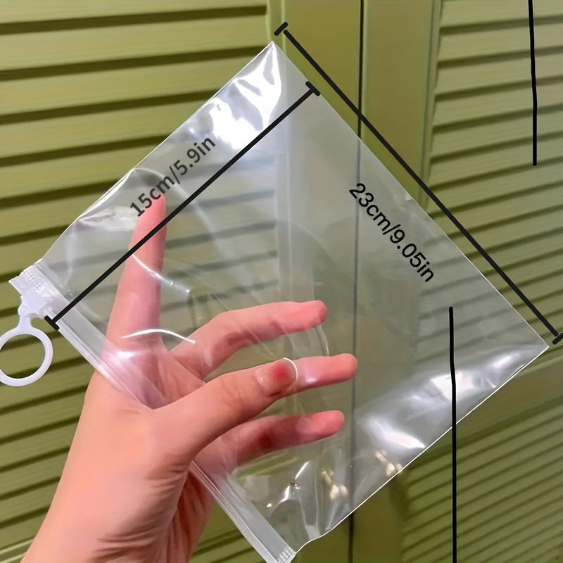 10pcs Extra Thick Zipper Bag Stationery Sundries Sorting Bag Storage Bag