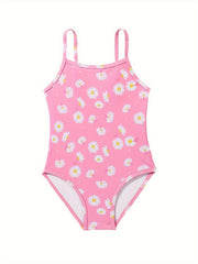 Toddler Girls Daisy Graphic 1 piece Swimsuit Summer Beach Gift