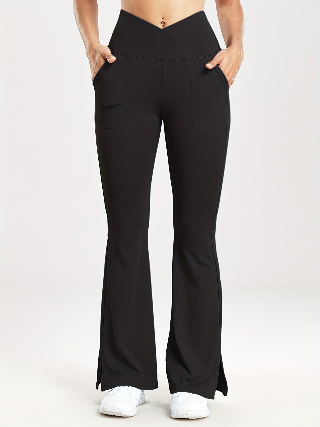 High Waist Flare Leg Pants for Women