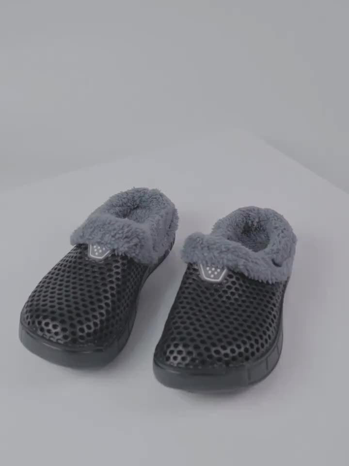 Women's Winter Clogs Plush Inner Comfort Slippers Indoor Outdoor Garden Slippers