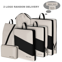 6pcs Compression Luggage Packing Organizer Set Lightweight Storage Bag