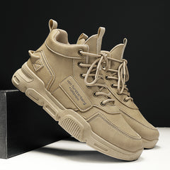 Men's Non Slip Boots with Letter Patch Decor