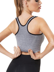 Women's Shockproof Racerback Sports Bra Yoga Fitness Bra