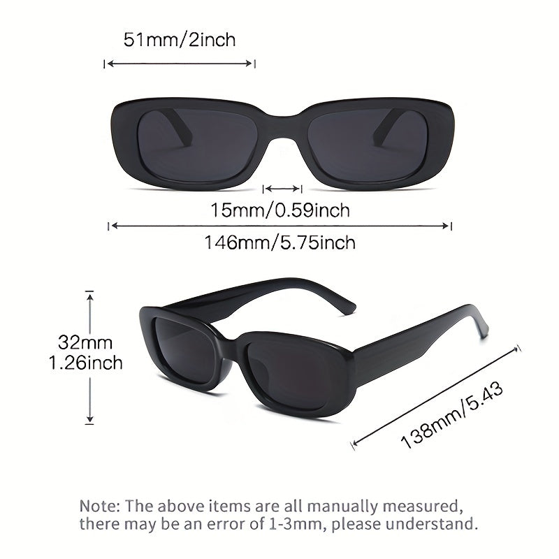 Candy Sunglasses Rectangle Stylish Y2K Eyeglasses Women Driving
