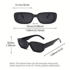 Candy Sunglasses Rectangle Stylish Y2K Eyeglasses Women Driving