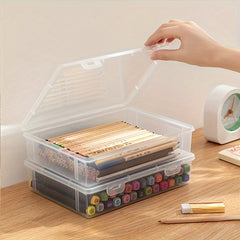 Desktop Storage Box Transparent A5 File Storage Box